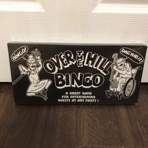 Never opened over the hill bingo